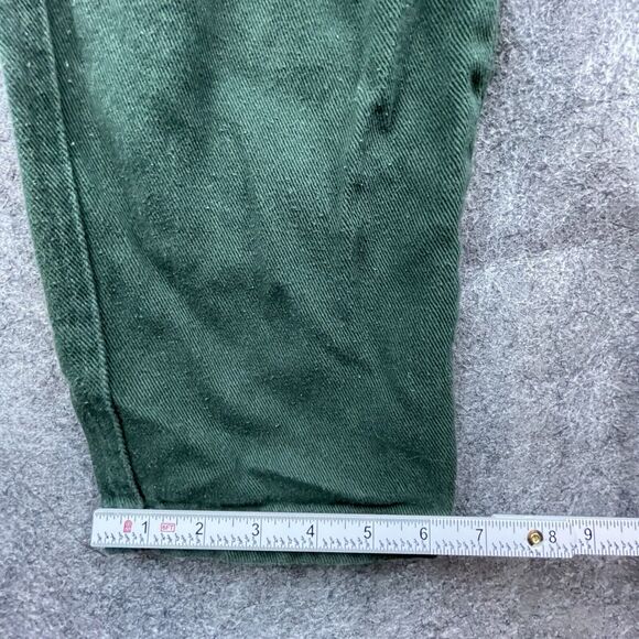 Maniere De Voir Jeans Mens Medium Green Cargo Pants Drawstring Outdoors Earthy - Picture 8 of 10